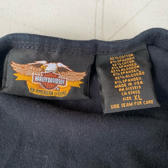 Harley Davidson rhinestones womens top size XL. - Picture 3 of 7